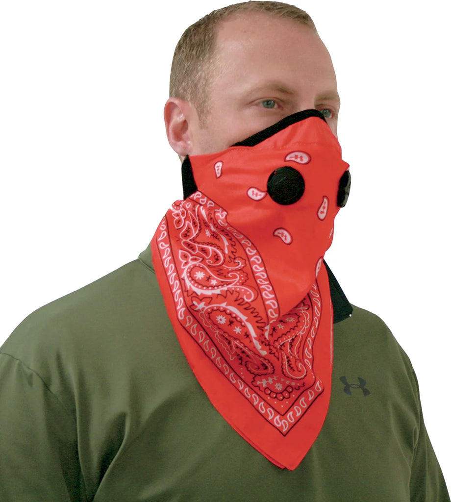 ATV-TEK Bandana Dust Mask - Red BDMRED - Back View