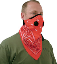 Load image into Gallery viewer, ATV-TEK Bandana Dust Mask - Red BDMRED - Back View