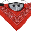 Load image into Gallery viewer, ATV-TEK Bandana Dust Mask - Red BDMRED - Installation View