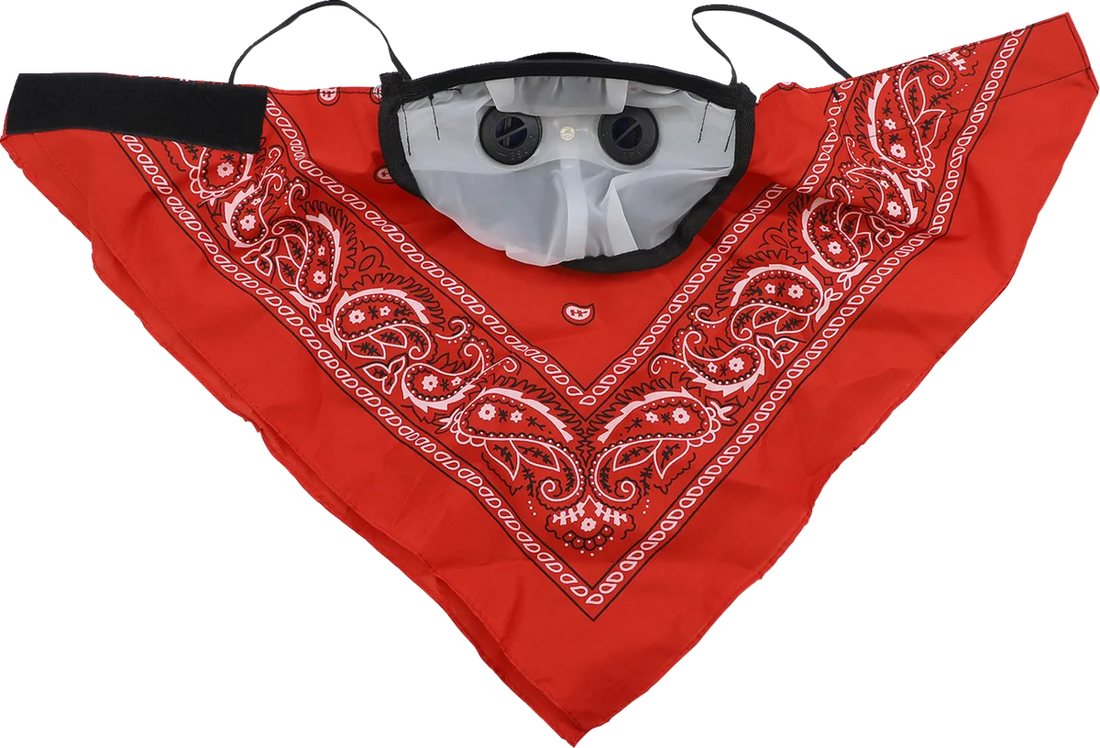 ATV-TEK Bandana Dust Mask - Red BDMRED - Installation View