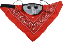 Load image into Gallery viewer, ATV-TEK Bandana Dust Mask - Red BDMRED - Installation View