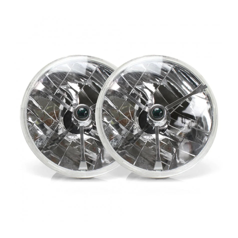 AUTO-LOC Tri-Bar Headlights Pair w/Replaceable Color Dots AUTLENB1AS