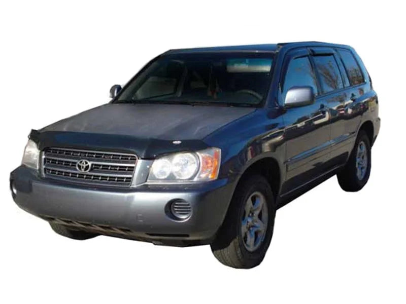 AVS 01-07 Toyota Highlander Ventvisor Outside Mount Window Deflectors 4pc - Smoke - Detail View