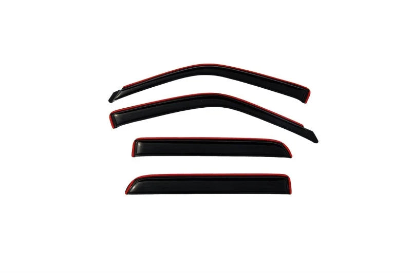AVS 02-03 Lincoln Blackwood Ventvisor In-Channel Front & Rear Window Deflectors 4pc - Smoke - Side View