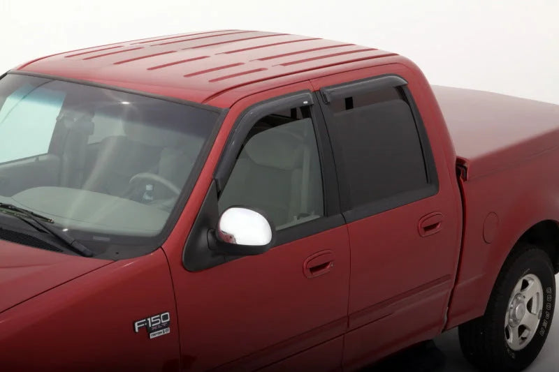AVS 02-03 Lincoln Blackwood Ventvisor Outside Mount Window Deflectors 4pc - Smoke - Side View