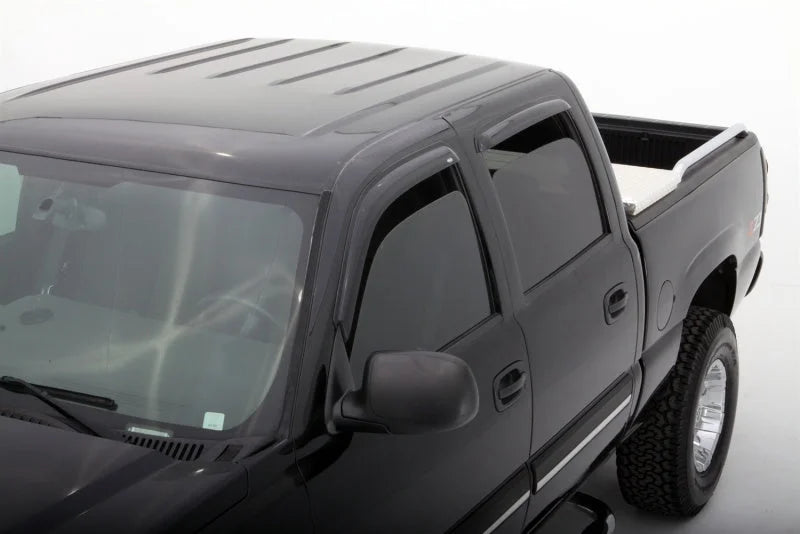 AVS 02-06 Cadillac Escalade EXT Ventvisor Outside Mount Window Deflectors 4pc - Smoke - Main Product View