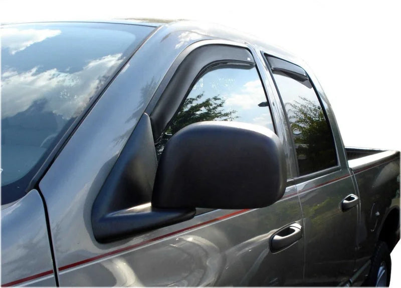 AVS 02-08 Dodge RAM 1500 Quad Cab Ventvisor In-Channel Front & Rear Window Deflectors 4pc - Smoke - Additional View 5