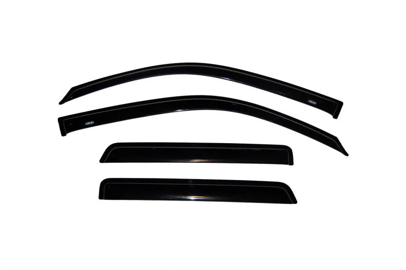 AVS 02-09 Chevy Trailblazer Ventvisor Outside Mount Window Deflectors 4pc - Smoke - Detail View