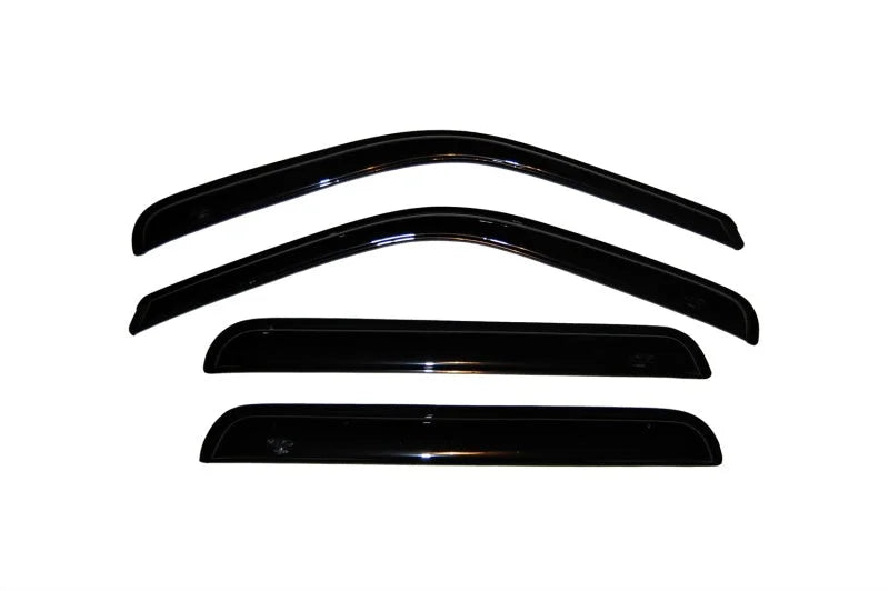 AVS 03-05 Ford Excursion Ventvisor Outside Mount Window Deflectors 4pc - Smoke - Detail View