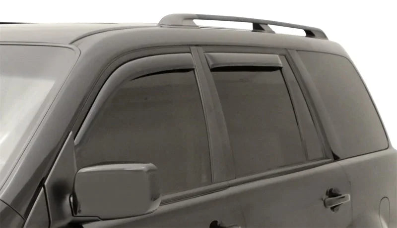 AVS 03-08 Honda Pilot Ventvisor In-Channel Front & Rear Window Deflectors 4pc - Smoke - Side View