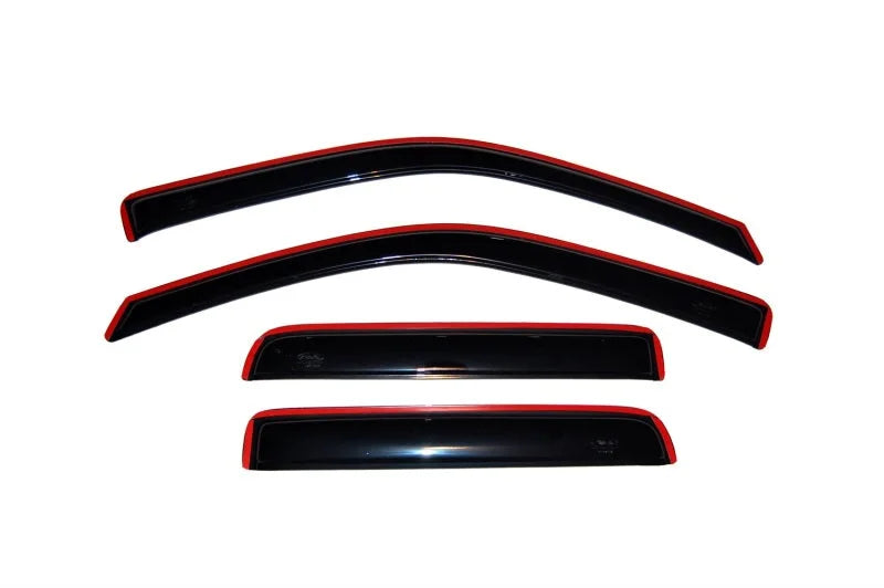 AVS 04-12 Chevy Colorado Crew Cab Ventvisor In-Channel Front & Rear Window Deflectors 4pc - Smoke - Main Product View