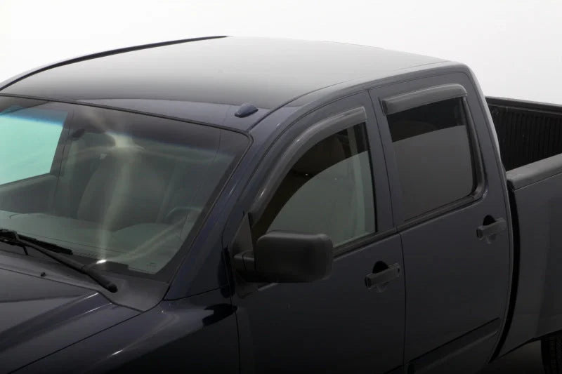 AVS 04-15 Nissan Titan Crew Cab Ventvisor Outside Mount Window Deflectors 4pc - Smoke - Main Product View