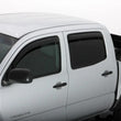 Load image into Gallery viewer, AVS 05-15 Toyota Tacoma Double Cab Ventvisor In-Channel Front &amp; Rear Window Deflectors 4pc - Smoke - Side View