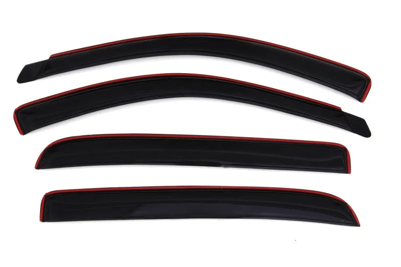 AVS 06-08 Dodge RAM 1500 Mega Cab Ventvisor In-Channel Front & Rear Window Deflectors 4pc - Smoke - Side View