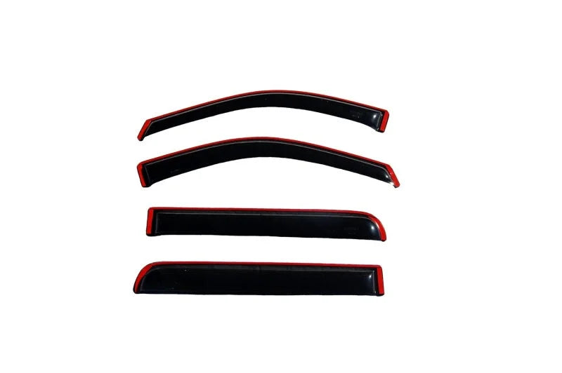 AVS 06-08 Lincoln Mark LT Ventvisor In-Channel Front & Rear Window Deflectors 4pc - Smoke - Side View