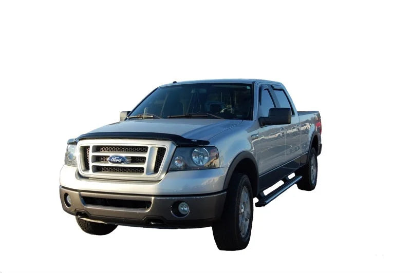 AVS 06-08 Lincoln Mark LT Ventvisor In-Channel Front & Rear Window Deflectors 4pc - Smoke - Installation View