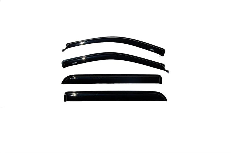 AVS 06-08 Lincoln Mark LT Ventvisor Outside Mount Window Deflectors 4pc - Smoke - Side View