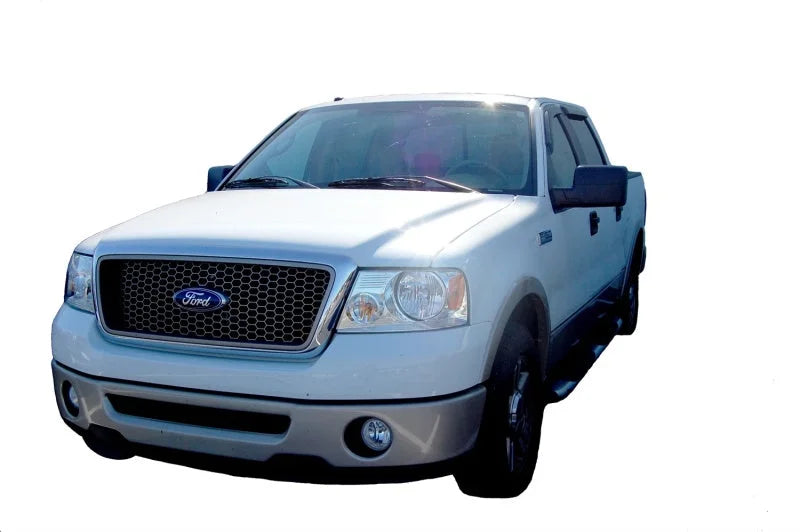 AVS 06-08 Lincoln Mark LT Ventvisor Outside Mount Window Deflectors 4pc - Smoke - Back View
