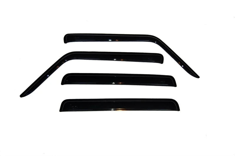 AVS 06-10 Jeep Commander Ventvisor Outside Mount Window Deflectors 4pc - Smoke - Side View