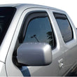 Load image into Gallery viewer, AVS 06-14 Honda Ridgeline Ventvisor In-Channel Front &amp; Rear Window Deflectors 4pc - Smoke - Installation View