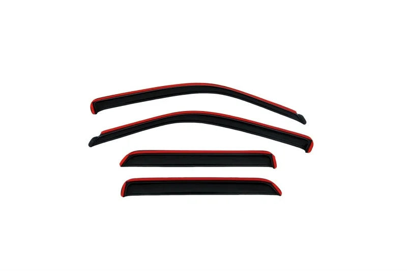AVS 07-08 Honda Fit Ventvisor In-Channel Front & Rear Window Deflectors 4pc - Smoke - Side View