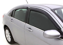 Load image into Gallery viewer, AVS 07-10 Chrysler Sebring Ventvisor Outside Mount Window Deflectors 4pc - Smoke - Back View