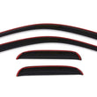 Load image into Gallery viewer, AVS 07-13 Chevy Silverado 1500 Ext. Cab Ventvisor Front &amp; Rear Window Deflectors 4pc - Smoke - Side View