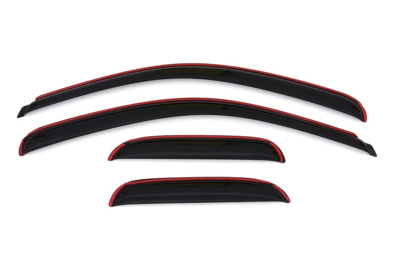 AVS 07-13 Chevy Silverado 1500 Ext. Cab Ventvisor Front & Rear Window Deflectors 4pc - Smoke - Side View