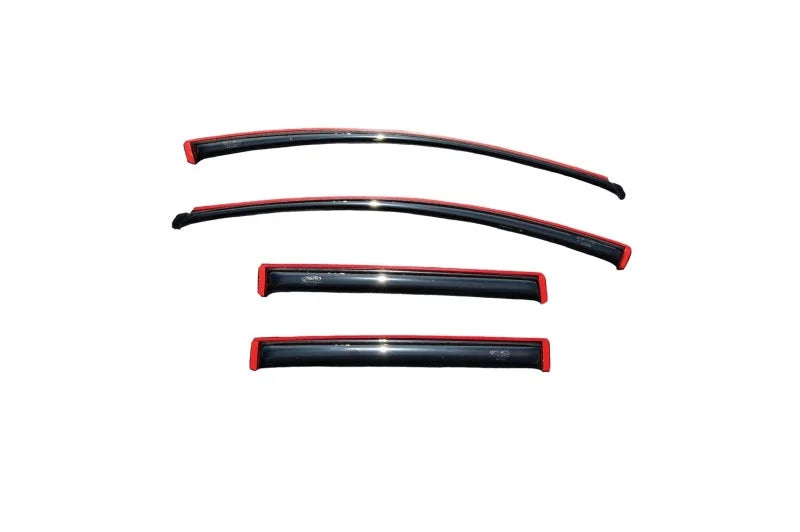 AVS 07-14 Ford Edge Ventvisor In-Channel Front & Rear Window Deflectors 4pc - Smoke - Side View