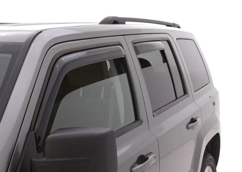 AVS 07-18 Jeep Patriot Ventvisor In-Channel Front & Rear Window Deflectors 4pc - Smoke - Main Product View