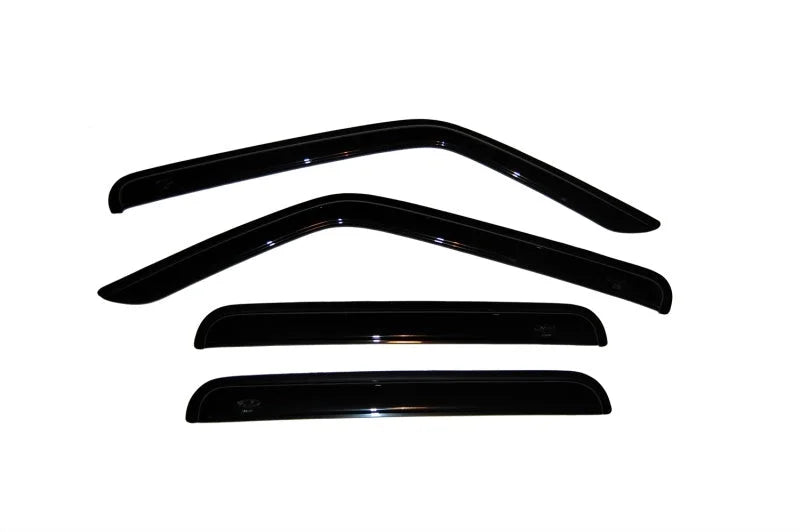 AVS 07-18 Jeep Patriot Ventvisor Outside Mount Window Deflectors 4pc - Smoke - Side View