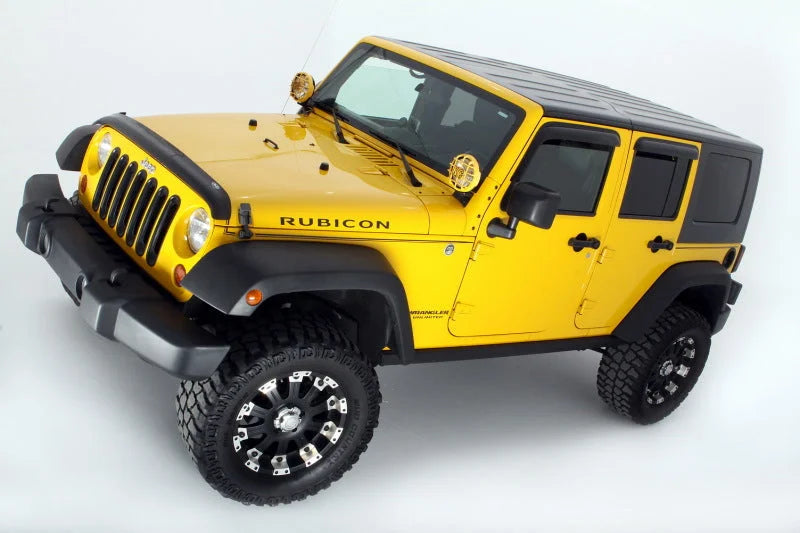 AVS 07-18 Jeep Wrangler Unlimited Ventvisor Outside Mount Window Deflectors 4pc - Smoke - Main Product View