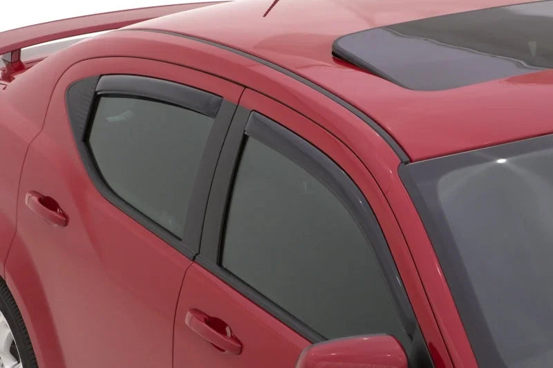 AVS 08-12 Chevy Malibu Ventvisor In-Channel Front & Rear Window Deflectors 4pc - Smoke - Additional View 5
