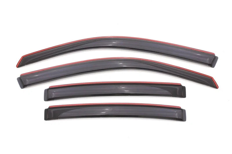 AVS 08-14 Dodge Avenger Ventvisor In-Channel Front & Rear Window Deflectors 4pc - Smoke - Side View