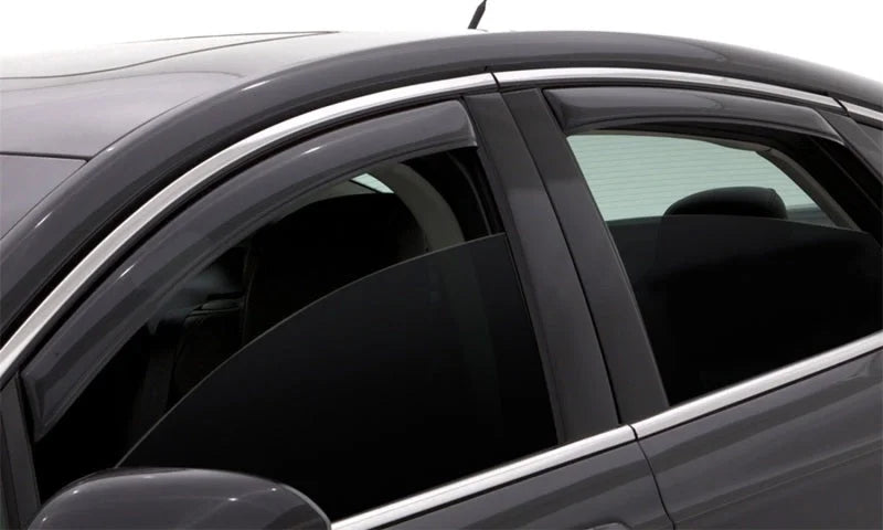 AVS 08-14 Dodge Avenger Ventvisor In-Channel Front & Rear Window Deflectors 4pc - Smoke - Installation View