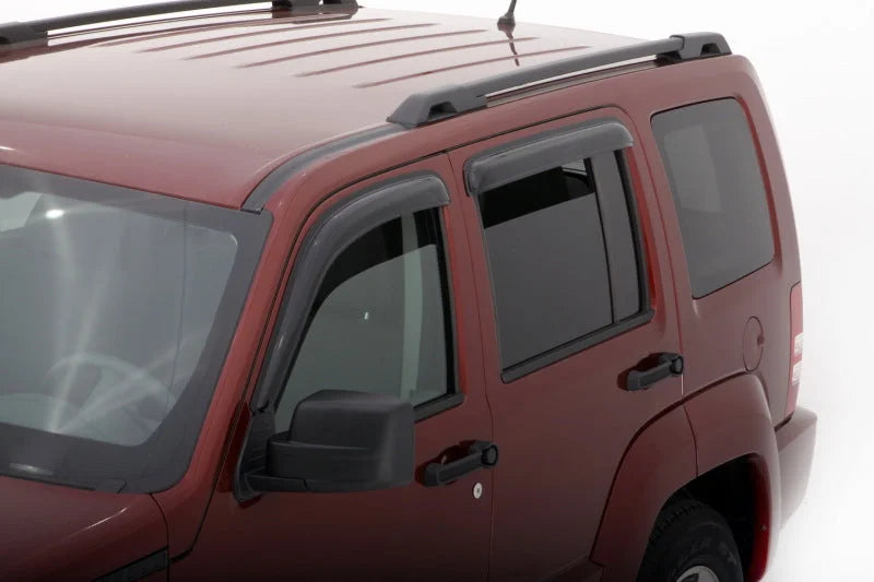 AVS 08-14 Jeep Liberty Ventvisor Outside Mount Window Deflectors 4pc - Smoke - Main Product View