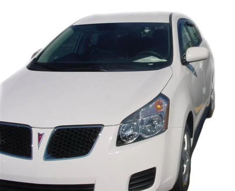 AVS 09-10 Pontiac Vibe Ventvisor Outside Mount Window Deflectors 4pc - Smoke - Detail View