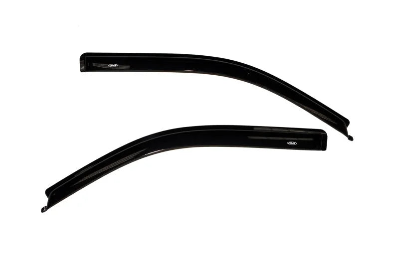AVS 09-14 Ford F-150 Standard Cab Ventvisor Outside Mount Window Deflectors 2pc - Smoke - Detail View
