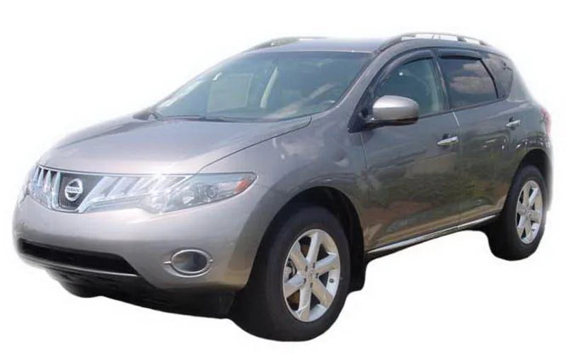 AVS 09-14 Nissan Murano Ventvisor Outside Mount Window Deflectors 4pc - Smoke - Detail View
