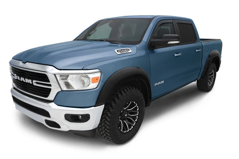 AVS 09-18 Dodge RAM 1500 Crew Cab Ventvisor In-Channel Front & Rear Window Deflectors 4pc - Smoke - Side View