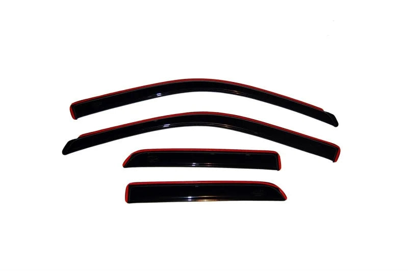 AVS 09-18 Dodge RAM 1500 Quad Cab Ventvisor In-Channel Front & Rear Window Deflectors 4pc - Smoke - Main Product View