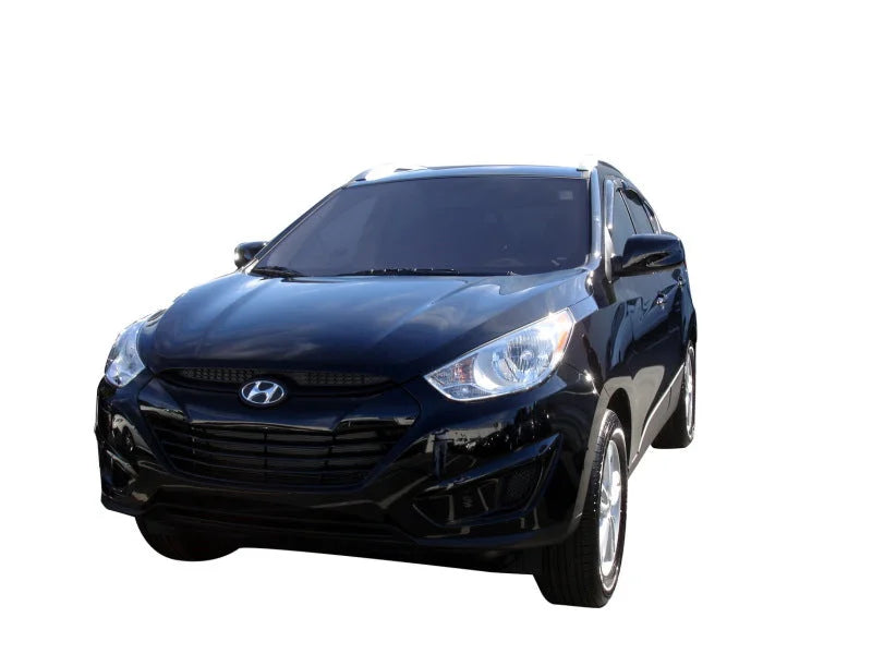 AVS 10-15 Hyundai Tucson Ventvisor Outside Mount Window Deflectors 4pc - Smoke - Detail View