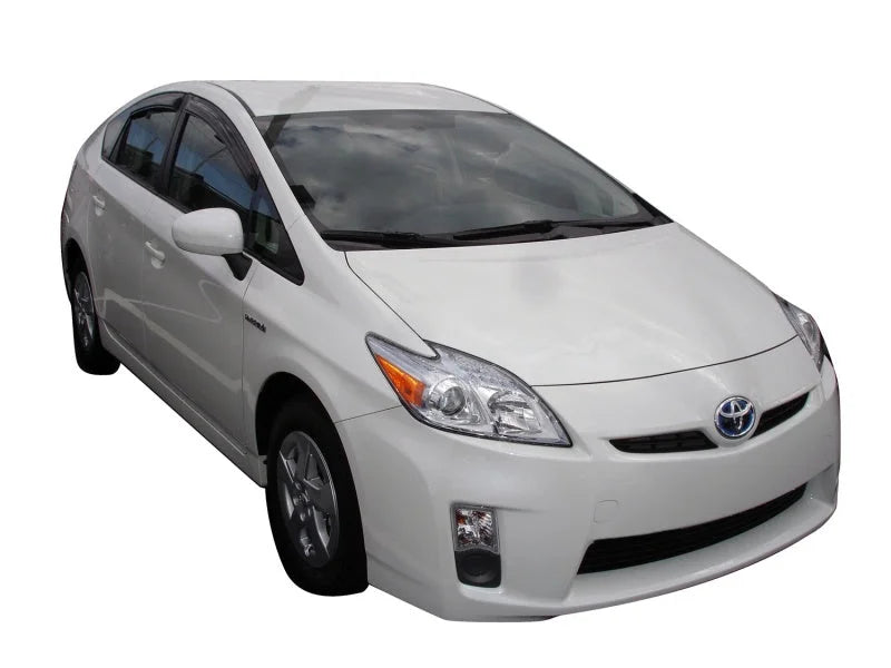 AVS 10-15 Toyota Prius (Excl. V Model) Ventvisor Outside Mount Window Deflectors 4pc - Smoke - Detail View