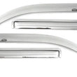 Load image into Gallery viewer, AVS 10-17 Chevy Equinox Ventvisor Outside Mount Front &amp; Rear Window Deflectors 4pc - Chrome - Side View