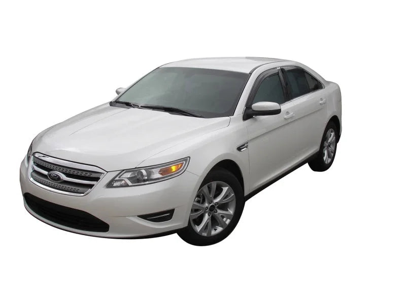 AVS 10-18 Ford Taurus Ventvisor Outside Mount Window Deflectors 4pc - Smoke - Detail View