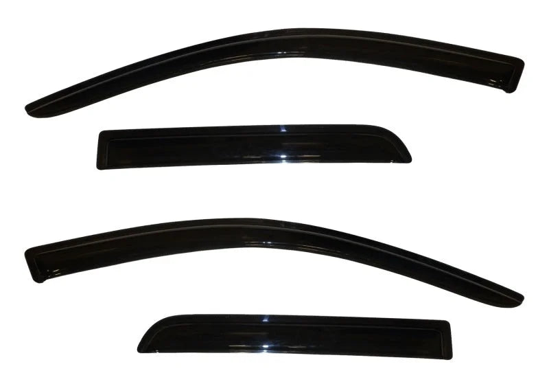 AVS 11-13 Mitsubishi Outlander Sport Ventvisor Outside Mount Window Deflectors 4pc - Smoke - Side View