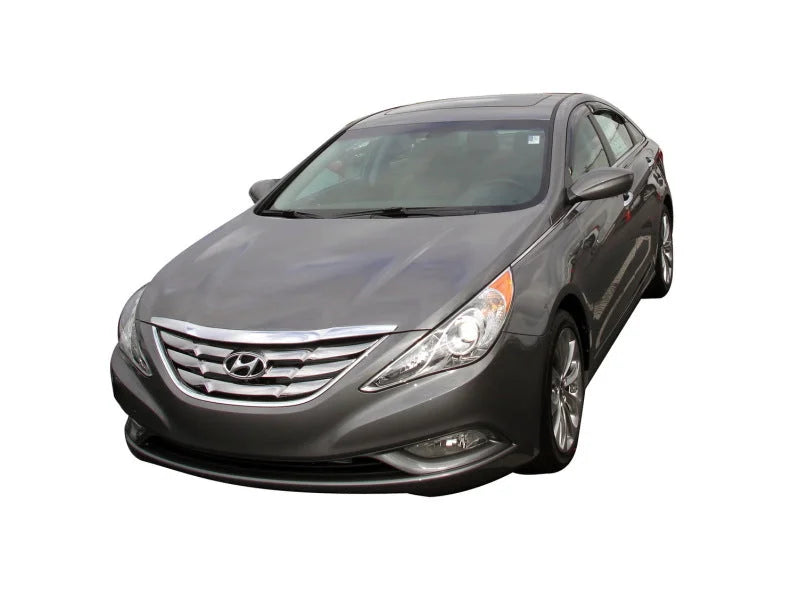 AVS 11-14 Hyundai Sonata (New Body Style) Ventvisor Outside Mount Window Deflectors 4pc - Smoke - Detail View