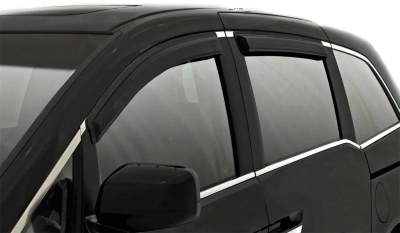 AVS 11-17 Honda Odyssey Ventvisor Outside Mount Window Deflectors 4pc - Smoke - Side View