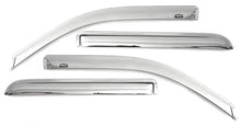 Load image into Gallery viewer, AVS 11-18 Jeep Grand Cherokee Ventvisor Outside Mount Front &amp; Rear Window Deflectors 4pc - Chrome - Side View