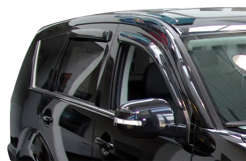 AVS 11-18 Mitsubishi Outlander (Excl. Sport) Ventvisor Outside Mount Window Deflectors 4pc - Smoke - Side View
